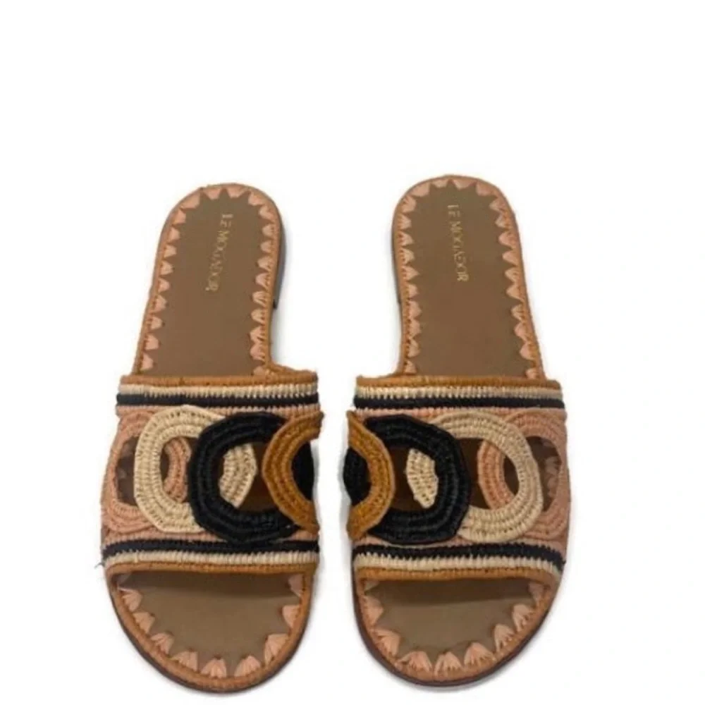 NWT Le Mogador Ortigia Sandal in Cognac Palette